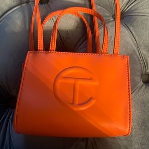 Orange telfar bag